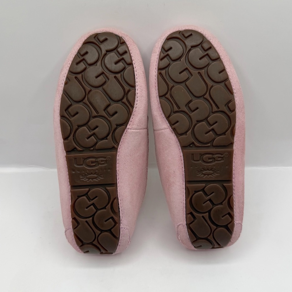 UGG Dakota Slippers Women’s 5 Pink Sparkle Breast Cancer Awareness Fur Lined - Picture 12 of 12